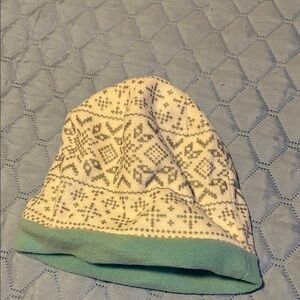 Carter's Blue and White Fleece Beanie